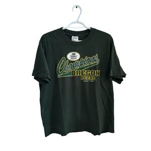 2002 Oregon Ducks NCAA Football Tostinos Fiesta Bowl Champions Graphic T-Shirt